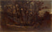 Szenen im Wald ohne Titel umgestürzter Baum im Vordergrund und Haus im Hintergrund - Edward Mitchell Bannister — Ansicht des Kunstwerks