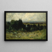 Landschaft ohne Titel Felder mit Felsen und Bäumen - Edward Mitchell Bannister — gerahmtes Bild an der Wand
