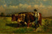 Ohne Titel Mann mit zwei Rindern - Edward Mitchell Bannister — Ansicht des Kunstwerks