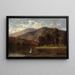 Segelboot ohne Titel am Fluss - Edward Mitchell Bannister — gerahmtes Bild an der Wand