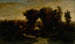 Ohne Titel Frau mit Vieh und Schafen bei Sonnenuntergang - Edward Mitchell Bannister — Ansicht des Kunstwerks