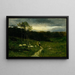 Frau, die den Weg hinuntergeht - Edward Mitchell Bannister — gerahmtes Bild an der Wand