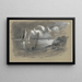 Rivage im Mondschein - Edward Moran — gerahmtes Bild an der Wand
