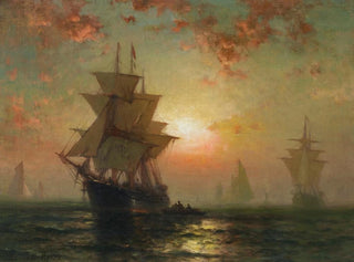 Bateaux de nuit - Edward Moran — Ansicht des Kunstwerks