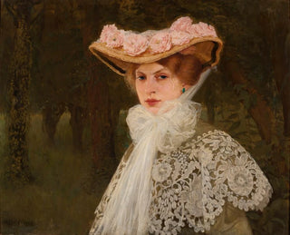 Portrait de Zofia Okuń née Tolkemit, la femme de l'artiste - Edward Okuń — Ansicht des Kunstwerks
