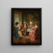L'heure du thé - Edward Percy Moran — gerahmtes Bild an der Wand