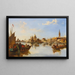 Gondeln und Fischerboote an der Mündung des Großen Kanals Venedig - Edward Pritchett — gerahmtes Bild an der Wand