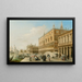 Das Palais der Doge, die Piazzetta und die Bibliothek mit Santa Maria della Salute im Hintergrund, Venedig - Edward Pritchett — gerahmtes Bild an der Wand