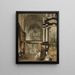 L Innenraum der Santa Maria Gloriosa Del Frari in Venedig - Edward Pritchett — gerahmtes Bild an der Wand
