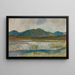 Landschaft am Bergsee - Edward Reginald Frampton — gerahmtes Bild an der Wand