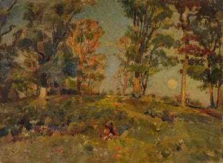 Landschafts-Gemälde vom Hügel - Edward S. Siebert — Ansicht des Kunstwerks