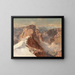 Ansicht des Crozzon di Brenta von der Cima Tosa mit dem Pilastro dei Francesi - Edward Theodore Compton — gerahmtes Bild an der Wand