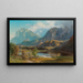 Eine Ansicht von Neuschwanstein - Edward Theodore Compton — gerahmtes Bild an der Wand