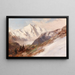 Ansicht auf die Nordseite des Grossglockner - Edward Theodore Compton — gerahmtes Bild an der Wand