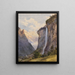 Die Wasserfälle des Staubbach in Lauterbrunnen, Schweiz - Edward Theodore Compton — gerahmtes Bild an der Wand