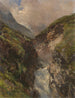 Gorge de montagne avec cascade rugissante - Edward Theodore Compton — Ansicht des Kunstwerks