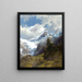 Hochgebirgslandschaft mit Gletscher - Edward Theodore Compton — gerahmtes Bild an der Wand