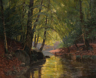 Partie de pêche dans la Spreewald - Edward Theodore Compton — Ansicht des Kunstwerks
