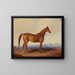 Amerikanische Sonnenfinsternis in einer Landschaft - Edward Troye — gerahmtes Bild an der Wand