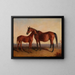 Roxanna und ihr Fohlen Blarney Stone - Edward Troye — gerahmtes Bild an der Wand