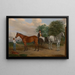 Selbstporträt - Edward Troye — gerahmtes Bild an der Wand