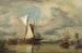 Calme sur le Zuiderzee, un havre de pêche du Zuiderzee - Edward William Cooke — Ansicht des Kunstwerks