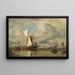Calme sur le Zuiderzee, un havre de pêche du Zuiderzee - Edward William Cooke — gerahmtes Bild an der Wand