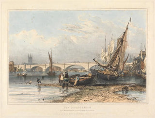 Neues London Bridge Gemälde von Billingsgate - Edward William Cooke — Ansicht des Kunstwerks