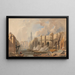 Altes und neues Londoner Brücke - Edward William Cooke — gerahmtes Bild an der Wand