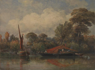 Gegenüber meinem Haus in Barnes - Edward William Cooke — Ansicht des Kunstwerks