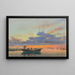 Sonnenuntergang über der Lagune von Venedig - Edward William Cooke — gerahmtes Bild an der Wand