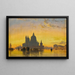 Venedig, Sonnenuntergang hinter der Kirche Santa Maria della Salute - Edward William Cooke — gerahmtes Bild an der Wand