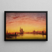 Venise, un soir de novembre dans la lagune - Edward William Cooke — gerahmtes Bild an der Wand