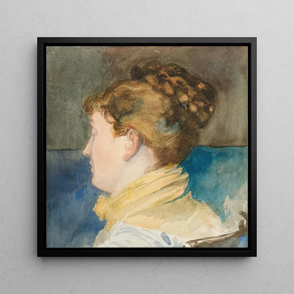 Gemälde Portrait von Mme Abbey - Edwin Austin Abbey | Kunstdruck