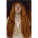 Studie der Figur Ophelia für die Szene aus dem Stück Hamlet Akt III Szene II - Edwin Austin Abbey — Ansicht des Kunstwerks