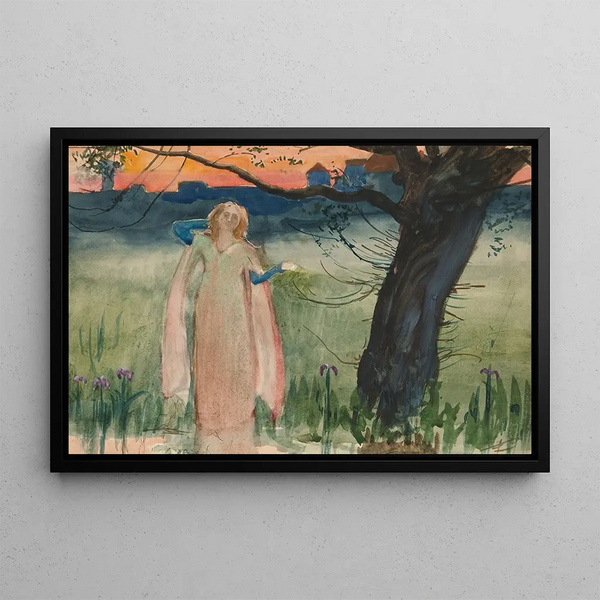 Edwin Austin Abbey - Ophelia by the brook Act IV Scene VII Hamlet.webp
