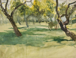 Edwin Austin Abbey - Orchard with Farm Cart.webp