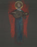Engel der Studie mit Musikinstrument - Edwin Austin Abbey — Ansicht des Kunstwerks