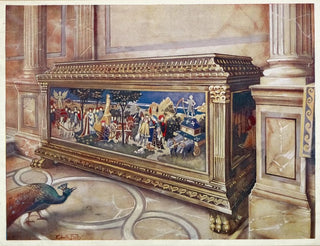 Hochzeitskassette oder Cassone im Victoria and Albert Museum in South Kensington, Italien, Florenz, wahrscheinlich um 1550 - Edwin Foley — Ansicht des Kunstwerks
