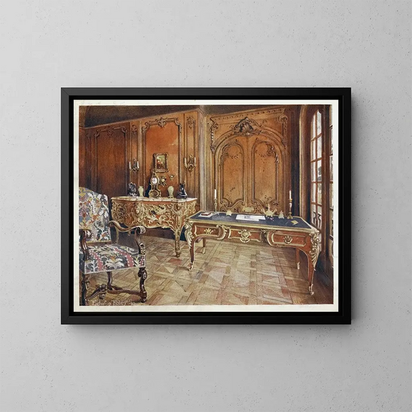 Salle à panneaux de style français du Régence - Edwin Foley — gerahmtes Bild an der Wand