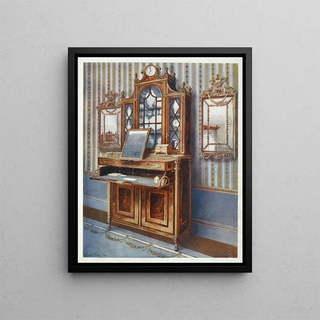 Edwin Foley - Satinwood and mahogany inlaid dressing cabinet.webp