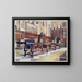 Shuffleboard-Tisch im Raum von Littlecote - Edwin Foley — gerahmtes Bild an der Wand