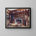 L'étude lambrissée à Groombridge Place, Kent - Edwin Foley — gerahmtes Bild an der Wand
