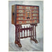 Cabinet Vargueno aus Kastanie, Elfenbein usw., bemalt und vergoldet mit Schmiedeeisen- und Stahlrahmen - Edwin Foley — Ansicht des Kunstwerks