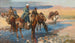 Pferde am Fluss, Perse - Edwin Lord Weeks — Ansicht des Kunstwerks