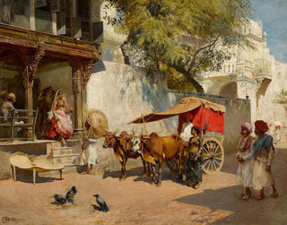 Mädchen der Nautche und Gharry in Ahmedabad - Edwin Lord Weeks — Ansicht des Kunstwerks