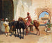 Verkäufer von persischen Pferden in Bombay - Edwin Lord Weeks — Ansicht des Kunstwerks