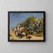 La Procession - Edwin Lord Weeks — gerahmtes Bild an der Wand