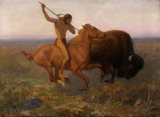 Edwin Willard Deming - Indian Hunting Buffalo.webp