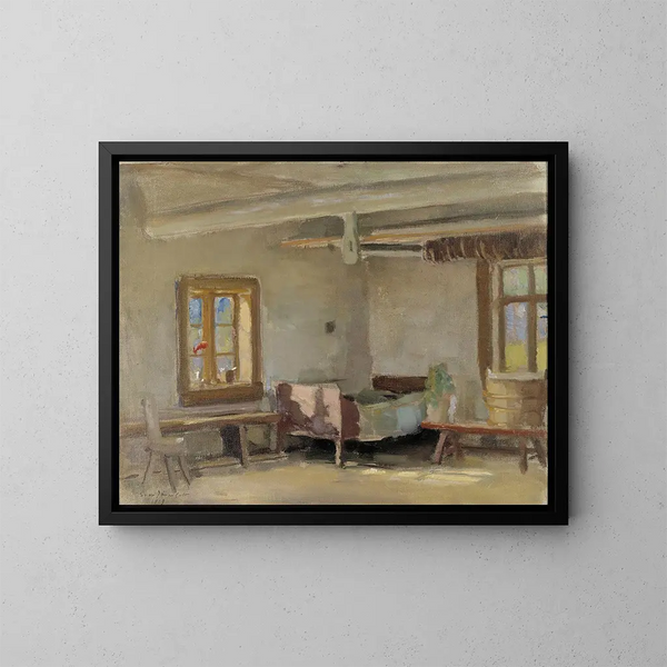 Innenraum - Eero Järnefelt — gerahmtes Bild an der Wand